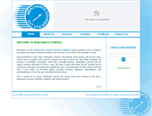 Tablet Screenshot of merchantscourier.in